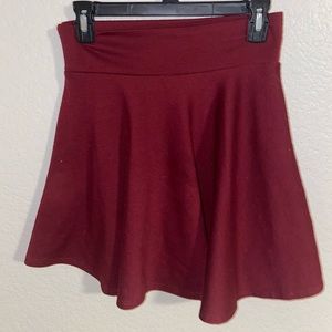 red skater skirt